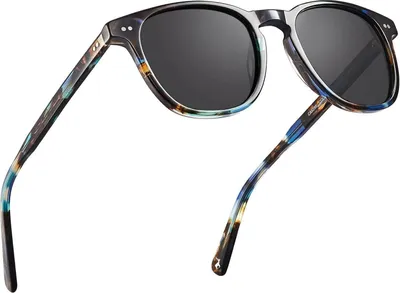 Produktbild von CARFIA Vintage Polarisierte Sonnenbrille Herren UV-Schutz Acetatrahmen