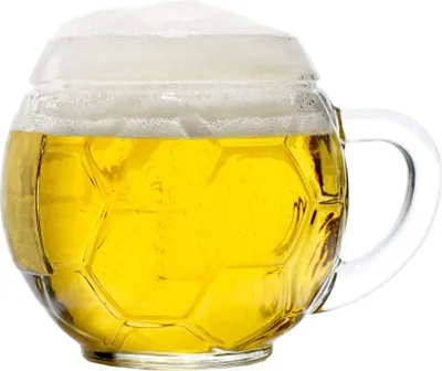 Produktbild von Stölzle Oberglas Bierkrug 0,4 l Fußballkanne