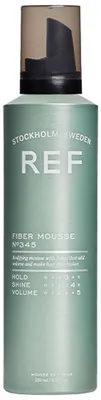 Produktbild von REF Fiber Mousse, Haarschaum, Frauen, 250 ml, normales Haar, Volumengebend, Aqua, Butane, Propane, Alcohol Denat., Polyquaternium-68, Polyquaternium-11, Isobutane, PEG-40...