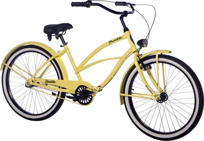 Produktbild von Plumbike La Donna Stadtfahrrad Damen 26" 3-Gang - Hellgelb