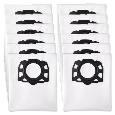 Produktbild von 12 Stück Kärcher Staubsaugerbeutel KFI 487 – Ersatz für MV4 MV5 MV6 WD4 WD5 WD6 Nass-Trockensauger, geeignet für Haushaltsreinigung