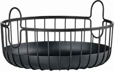 Produktbild von Zone Denmark Korb Inu Black, Aufbewahrungskorb, Stahl, Schwarz, 22 x 8 cm, 33561
