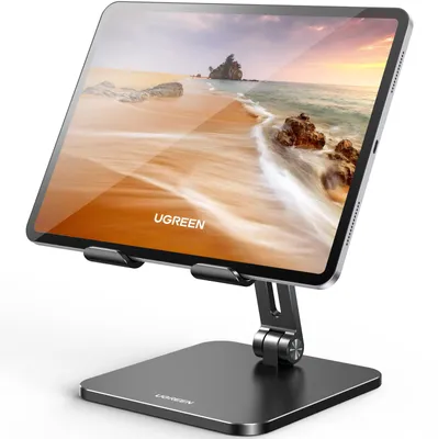 Produktbild von UGREEN Tablet Ständer Aluminium Verstellbar bis 12,9 Zoll (Schwarz)