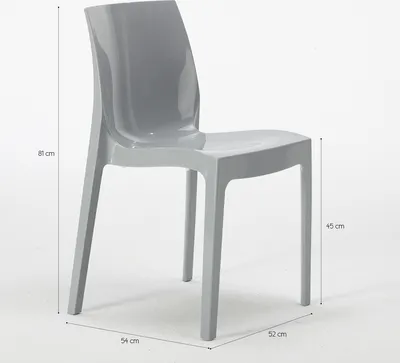 Produktbild von 18 Ice Grand Soleil Stühle aus Polypropylen für Restaurants und Bars Stock - Gelb