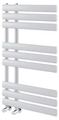 Handtuchheizkörper, vertikal, Weiß, 820x500 mm, Ladder-Design