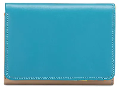 Produktbild von Leder Damen Geldbörse - medium tri-fold Wallet- 106-4 - Black Pace