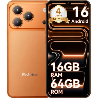 Produktbild von 2026 Blackview WAVE 7C Handy Ohne Vertrag, 6.56", Android16, 16GB+64GB/2TB TF, Face ID, 5000mAh, 32MP, Dual-SIM, WiFi 5, IP54