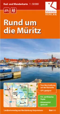 Immagine prodotto di Rad- und Wanderkarte Rund um die Müritz 1 : 50 000