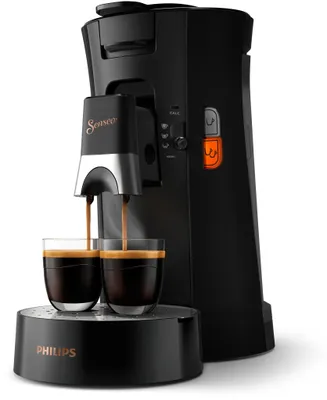 Produktbild von Philips Senseo® Select Kaffee Pad Maschine, 3 Kaffeespezialitäten, Crema Plus, Schwarz (CSA240/60)