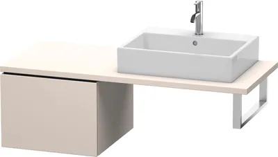 Produktbild von Konsolenunterschrank L-CUBE 400x520x547mm taupe supermatt taupe supermatt
