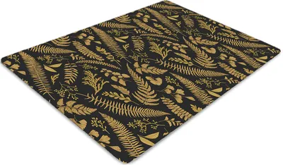 Produktbild von Stuhlunterlage Bürostuhlunterlage 120 cm x 90 cm Bodenmatte Bürostuhlunterlage - Goldene Farne.