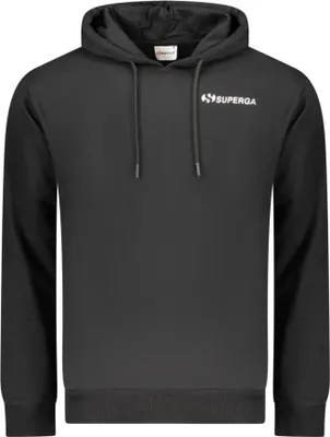 Produktbild von Schwarzes Herren-Sweatshirt: Kapuzenpullover ohne Reißverschluss