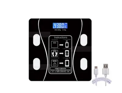 Produktbild von Körperfettwaage 180 kg Bluetooth Smart BMI Digitale kabellose Badezimmerwaage