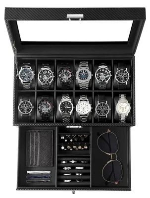 Immagine prodotto di Scatola elegante per orologi con 12 scomparti