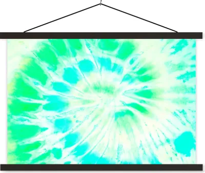 Produktbild von MuchoWow® Textilposter Krawattenfärbung - Grün - Farbe 150x100 cm mit schwarzem Rahmen - Schlafzimmer