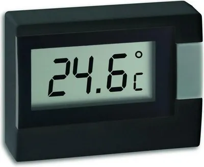 Produktbild von 30.2017.01 TFA kleines digitales Innenthermometer, schwarz