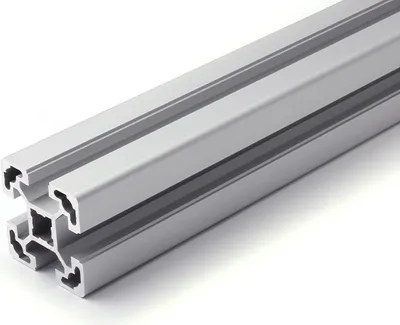 Produktbild von Länge 300mm - Aluminiumprofil 40x40L B-Typ Nut 10 (leicht), silber eloxiert. Aluminium Profil  Alu Profil 40 x 40 Montage- Systemprofil