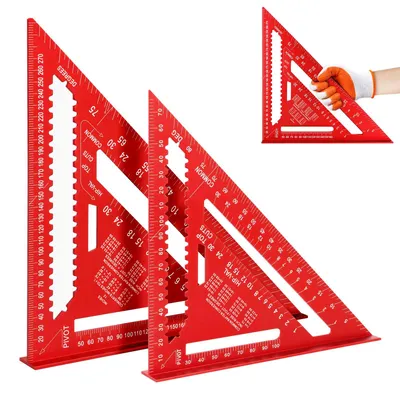 Winkel 180+300 mm Aluminium 45°/90° für Holzarbeiten
