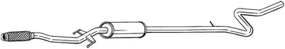 Produktbild von BOSAL 292-045 Mittelschalldämpfer Schalldämpfer passend für PEUGEOT 207 (WA, WC) 207 CC (WD) 208 I Schrägheck (CA, CC) 207 SW (WK)