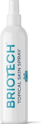 Produktbild von BRIOTECH Topical Skin Spray - Beruhigendes Körperspray für juckende Haut, Kopfhaut, Juckreiz, Hautausschlag, Sunburn - Feuchtigkeitsspray, Sonnenbrand
