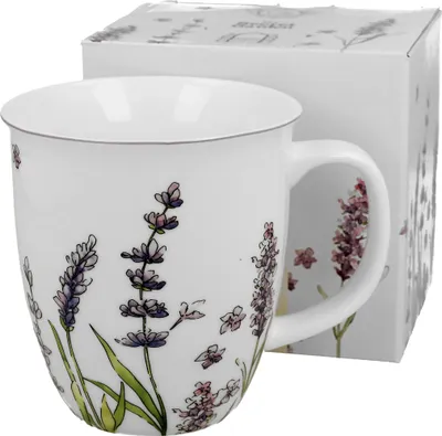 Produktbild von DUO FLORAL Becher 650 ml CLASSIC LAVENDER New Bone China Porzellan
