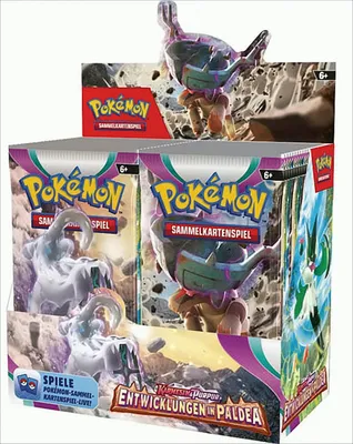 Produktbild von Pokémon Karmesin & Purpur Entwicklungen in Paldea - Booster Display (36 Booster) - deutsch