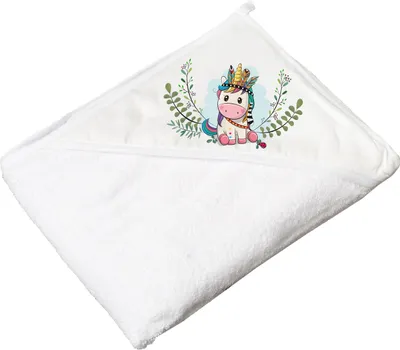 Produktbild von TEGA BABY Kapuzenhandtuch Einhorn 100x100cm