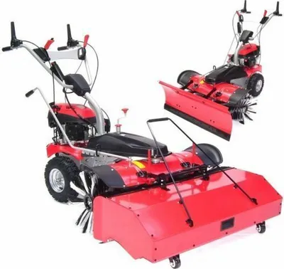 Produktbild von 55743/47/44 Benzin Kehrmaschine 1000 Motorbesen Schneeschieber Auffangbehälter