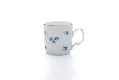 Image de Mug Thun 1794, porcelaine tchèque, Bernadotte, 250 ml, roses bleues, Thun