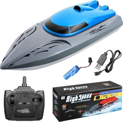 Produktbild von 2,4 g Fernbedienung High-Speed-Boot wiederaufladbare Langbatterie Lebensdauer Speedboat Kinder Racing RC