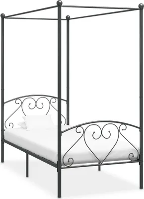 Produktbild von Himmelbett-Gestell Grau Metall 120 x 200 cm