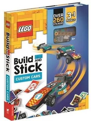 Produktbild von LEGO® Build and Stick: Custom Cars (Includes LEGO pieces, book and over 260 stickers)