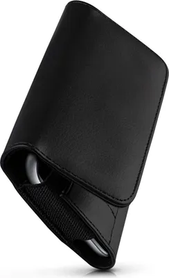 Produktbild von moex® Handy Quertasche kompatibel mit Samsung Galaxy S8 - Hülle mit Gürtelclip, Schwarz