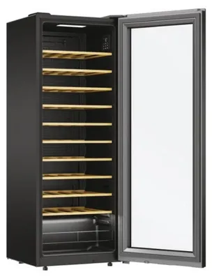 Image de Candy DiVino CWC058, Freestanding, 58 bouteilles, G, Éclairage intérieur, N-ST, Noir