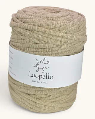 Produktbild von Loopello Baumwollkordel Pro 9 mm 100 m – Sand