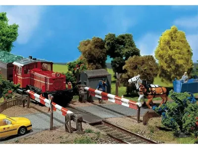 Produktbild von Faller 120173 - 1/87 / H0 Beschrankter Bahnübergang - Neu