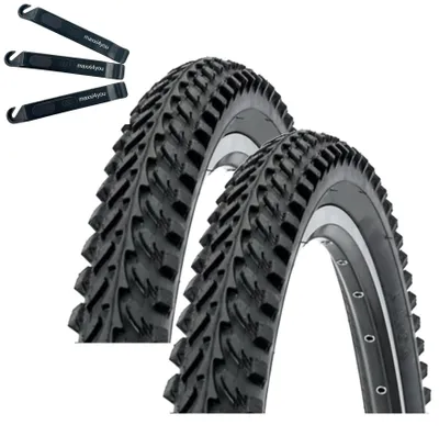Produktbild von 2 x Kenda K-898 MTB Fahrradreifen 26 x 1,95 (50-559) Schwarz inkl. Reifenheber