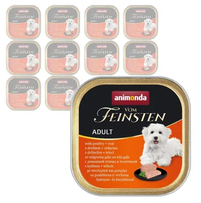 Zdjęcie produktu dla Animonda Vom Feinsten Mokra Karma Dla Psa 11x150g Z Drobiem I Cielęciną
