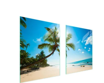 Produktbild von Glasschutzplatte Für Herd 85X52 Beach