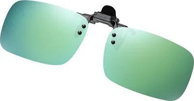 Produktbild von INF Aufsteck-Sonnenbrille - Kleine Größe Silber Quecksilberlinse Grün