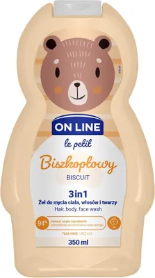 Obrázok produktu pre Jemné umývanie tela, vlasov a tváre 3W1 pre deti 350 ml