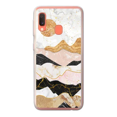 Produktbild von MuchoWow® Handyhülle Schutzhülle Hülle für Samsung Galaxy A20e Marmor - Gold - Pastell Silikon Softcase Handy Hülle - Abdeckung
