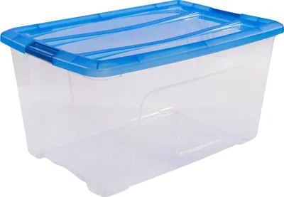 Produktbild von IRIS OHYAMA Clear Box NTB-45, transparent-blau 6296