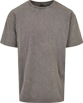 Produktbild von Build Your Brand BY189 | Herren T-Shirt Acid Washed Heavy Oversize Tee - Farbe: Dark Khaki - Größe: 5XL