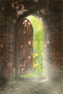 Produktbild von Wallario selbstklebendes Poster - Offene Pforte, Größe: 61 x 91,50 cm