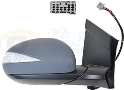 Produktbild von VAN WEZEL 2580818 Außenspiegel Seitenspiegel Rechts für HONDA CIVIC VIII Hatchback (FN, FK) Konvex Beheizt Grundiert