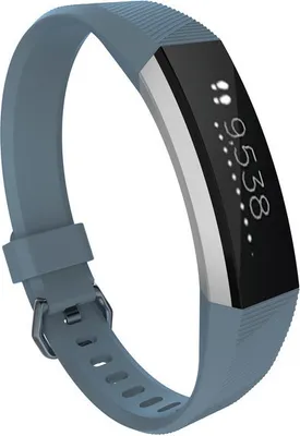 Produktbild von Strap-it® Fitbit Alta / Alta HR Silikonarmband (Graublau) - Große: M/L