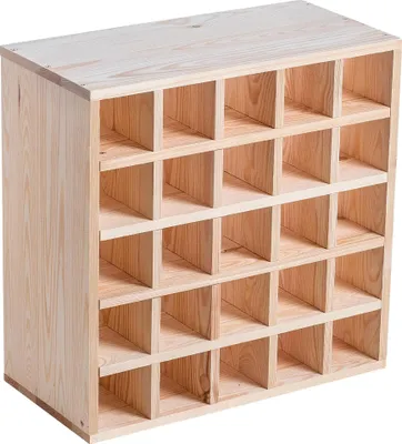 Produktbild von Schachbox aus Holz - Aufbewahrungsbox für Schachfiguren - Holz - Bronze-Finish - Klarlack