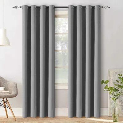 Produktbild von Hellgrauer Vorhang OXFORD 140 x 250 cm, Aufhängung: Plisseeband