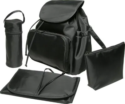 Produktbild von H&H Baby-Reiseset / Wickelrucksack schwarz 4500623